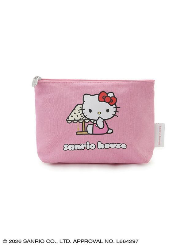 sanrio house kitty檯燈點點舟型收納包 