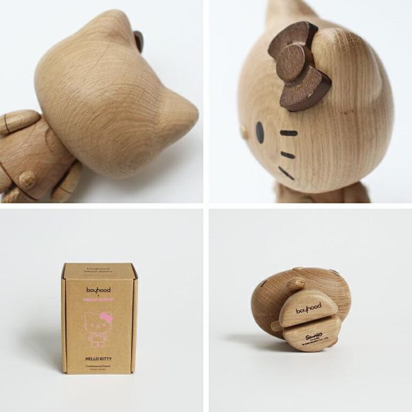 Boyhood Hello Kitty造型橡木擺飾 