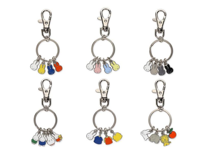 Dick Bruna 米菲迷你四連鑰匙圈 