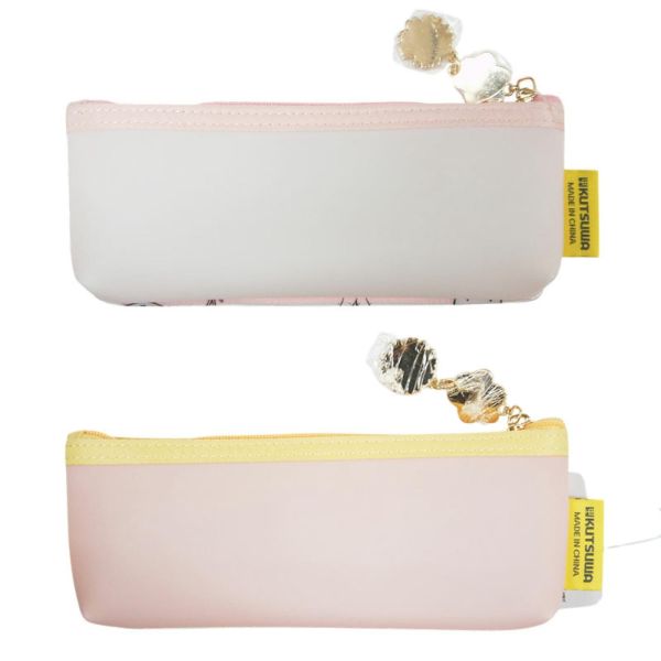 kutsuwa 米菲滿版花朵pvc透明筆袋 