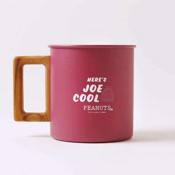 PEANUTS Cafe Joe Cool 不鏽鋼木柄馬克杯 