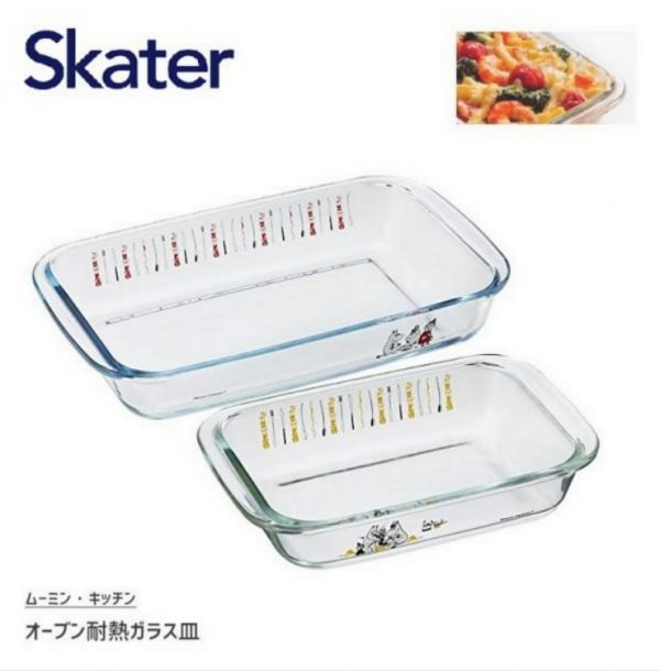 SKATER x MOOMIN 耐熱玻璃烤盤 