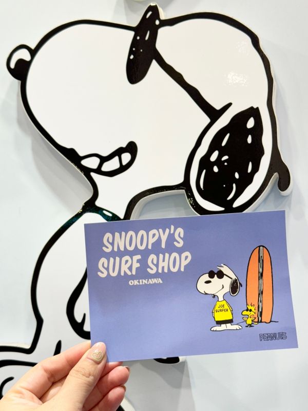 Snoopy surf shop沖繩限定 史努比衝浪明信片 