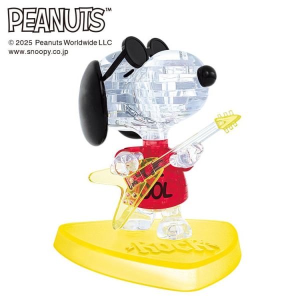 SNOOPY 立體水晶拼圖 (Joe Cool 搖滾造型) 