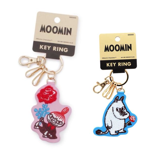 Moomin 刺繡鑰匙圈吊飾 