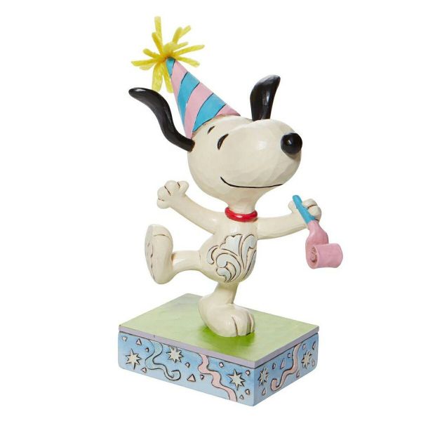 enesco 史努比生日派對精品雕塑 