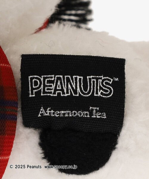 AT 史努比格紋圍巾玩偶吊飾 