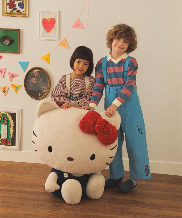 BEAMS HELLO KITTY 復古限定 坐姿超大毛絨玩偶 