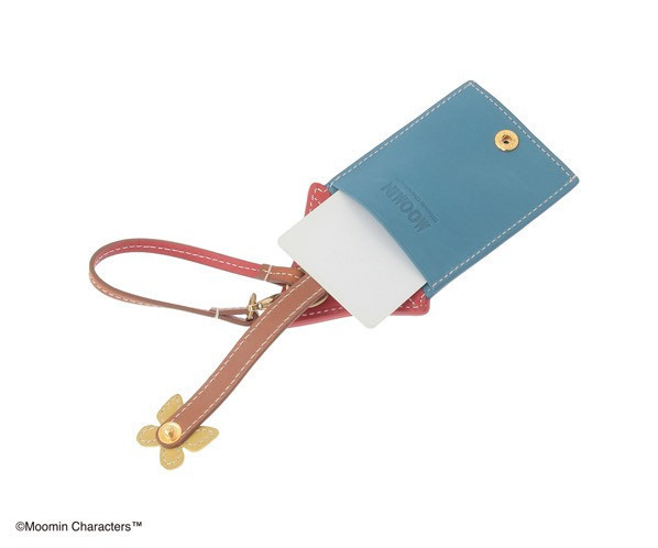 genten x Moomin 牛皮革鑰匙包 (房子) 