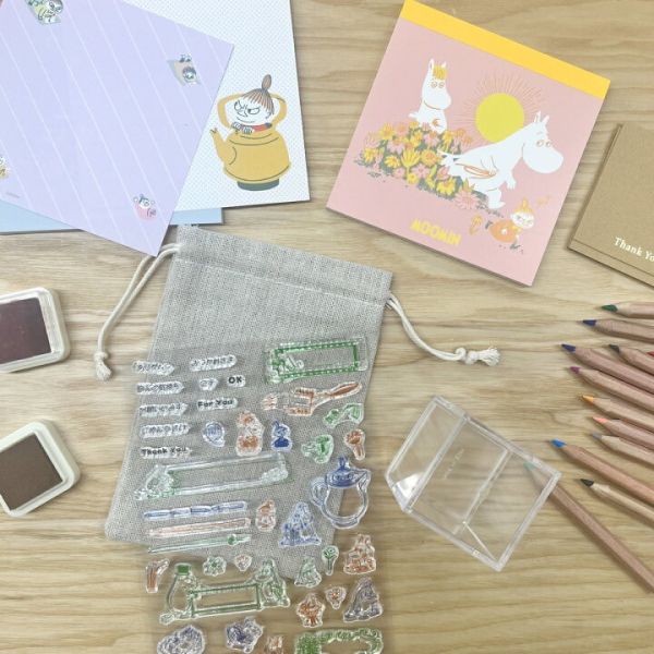 Moomin 透明矽膠印章DIY貼紙 