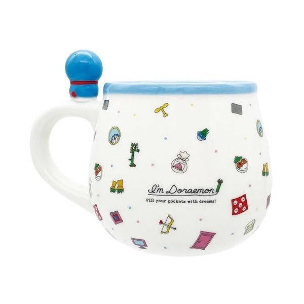sunart 哆啦a夢立體杯緣道具陶瓷馬克杯300ml 