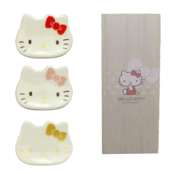 Hello Kitty 木盒箸置三入組 