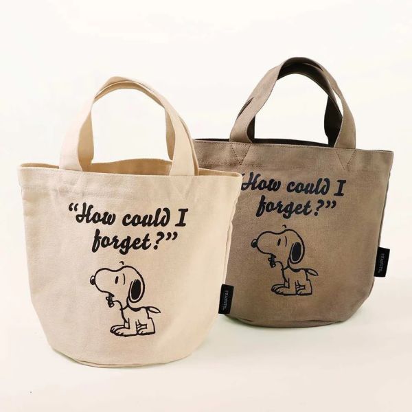 PEANUTS Cafe 史努比帆布托特包 