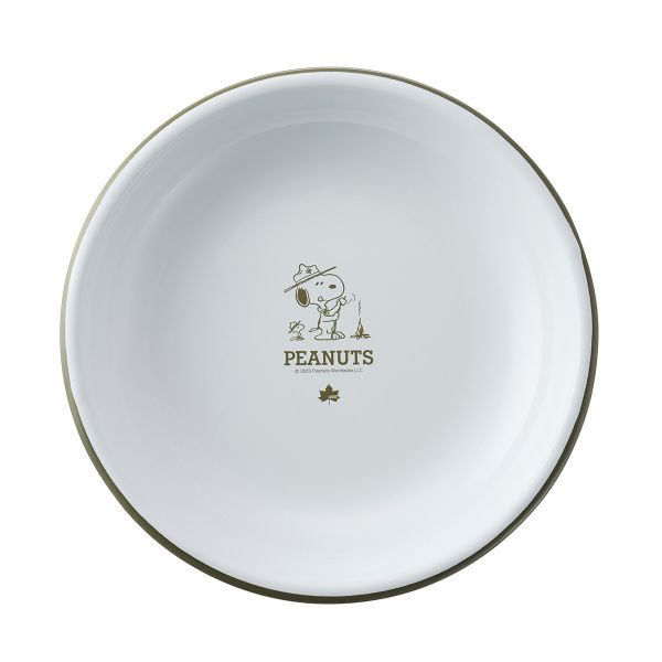 Snoopy X LOGOS 75周年紀念 琺瑯圓盤 
