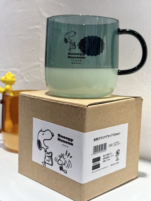 SNOOPY MUSEUM TOKYO X Amabro 耐熱玻璃杯 