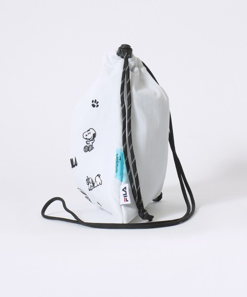 SNOOPY × FILA 刺繍迷你巾著包 (三色) 