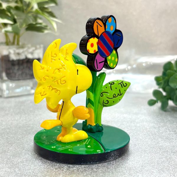 PEANUTS × Romero Britto｜Mini Woodstock Flower 迷你藝術擺飾 
