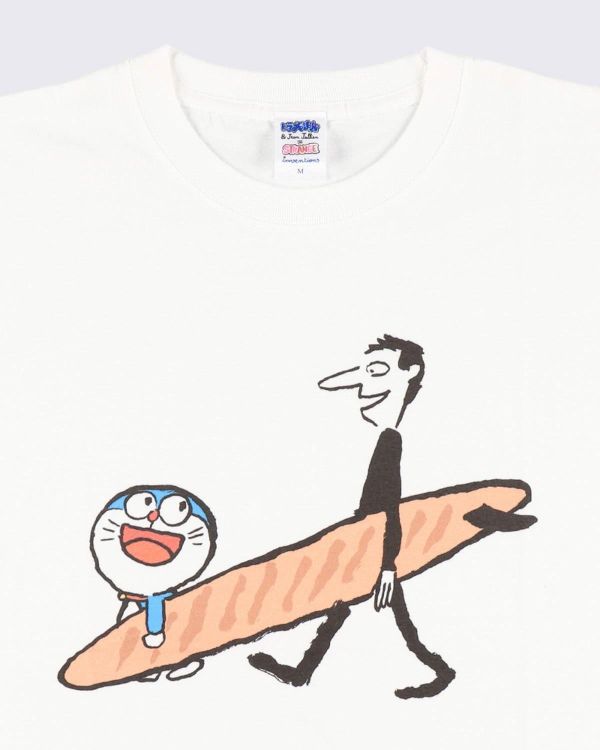 Jean Jullien x 哆啦a夢插畫圓領短T 