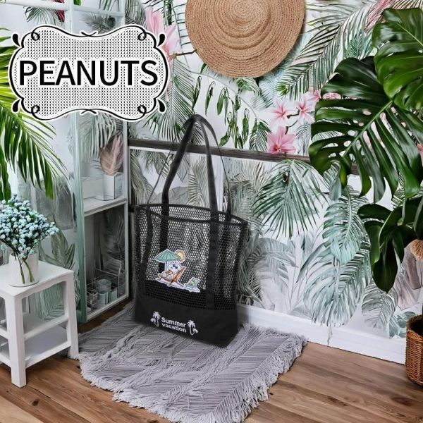 PEANUTS Summer Vacation 網布托特包 
