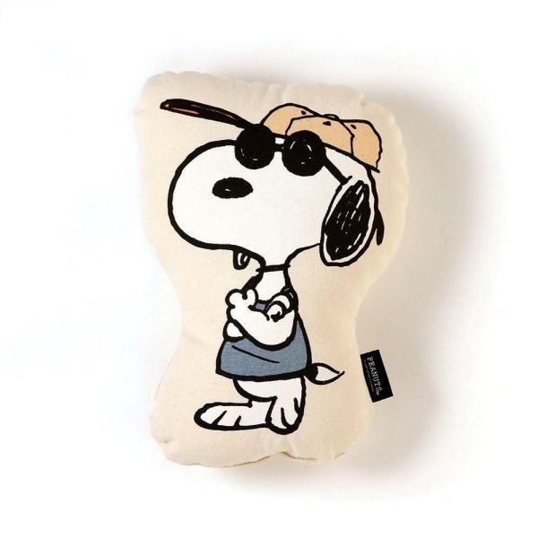 PEANUTS Cafe 10周年限定 JOE COOL造型迷你靠枕 