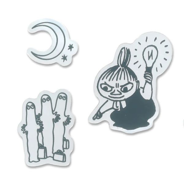 MOOMIN 小不點＆史丁奇 裝飾小鏡子三件組 