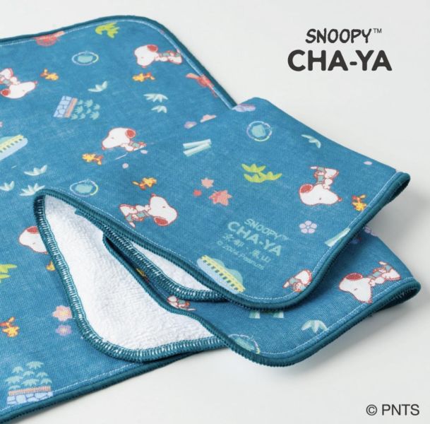 Snoopy茶屋京都嵐山紗布棉手帕 
