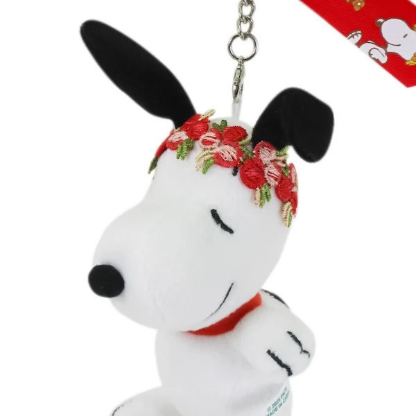 Snoopy 春意盎然花圈玩偶吊飾 