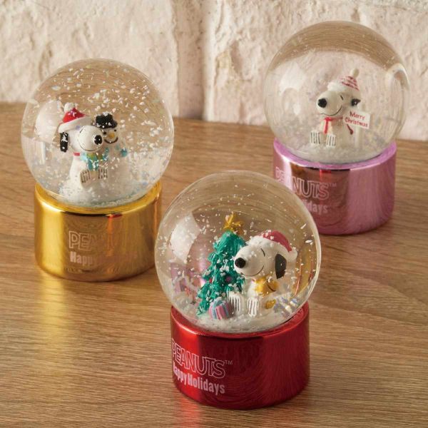 PEANUTS 史努比聖誕雪花水晶球 