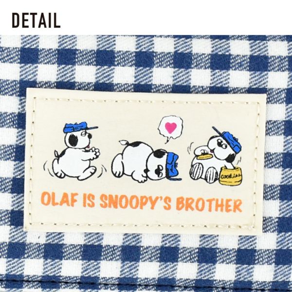 SNOOPY 歐拉夫格紋伸縮票卡夾 