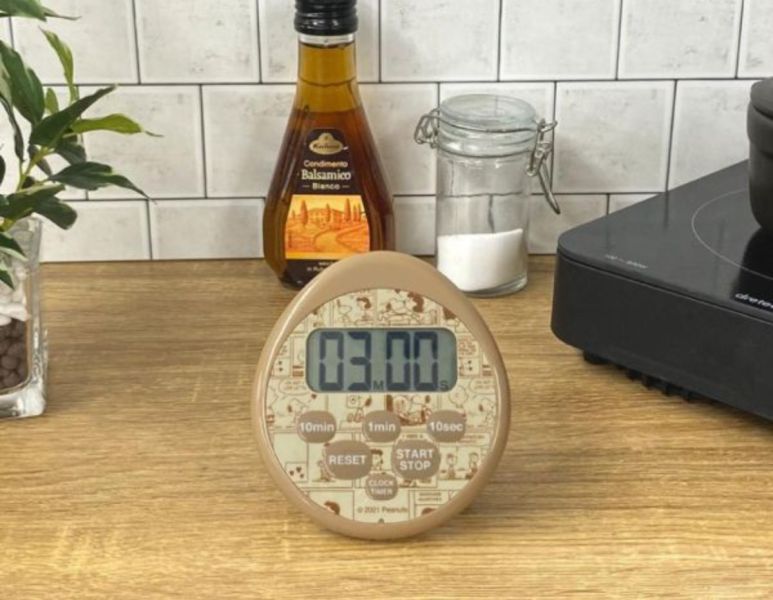 PEANUTS 史努比防水橢圓電子計時器 