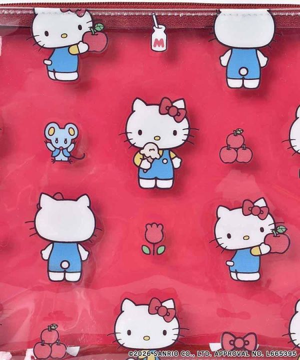 Hello Kitty 復古透明收納袋 