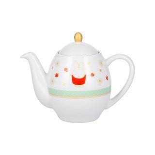 Flower miffy 米菲草莓派對燙金陶瓷茶壺 