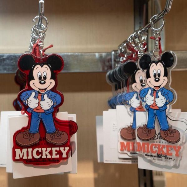 Disney SERIES CREATED by MUS 米奇牛仔絨毛吊飾/壓克力吊飾 