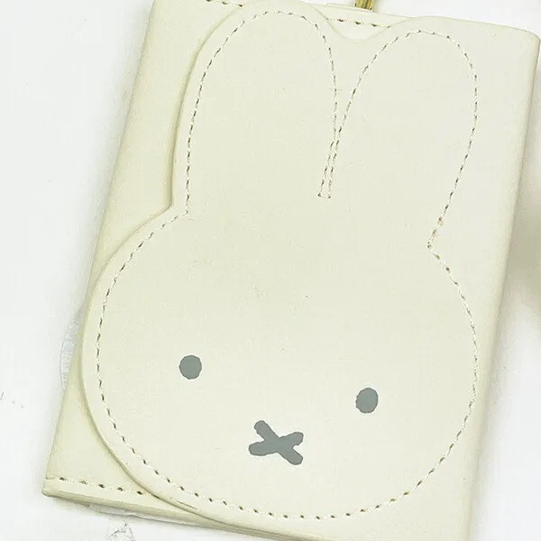 Miffy 大臉伸縮皮革票卡夾收納包 