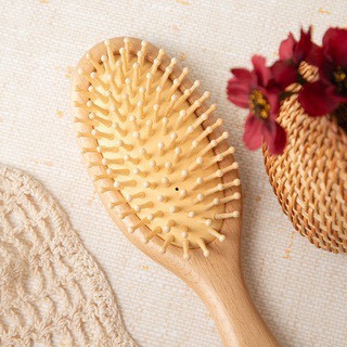 Flower Miffy 木製氣墊髮梳 