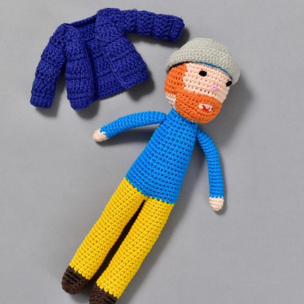 MoMA × Miffy 梵谷星夜編織玩偶/鑰匙圈 