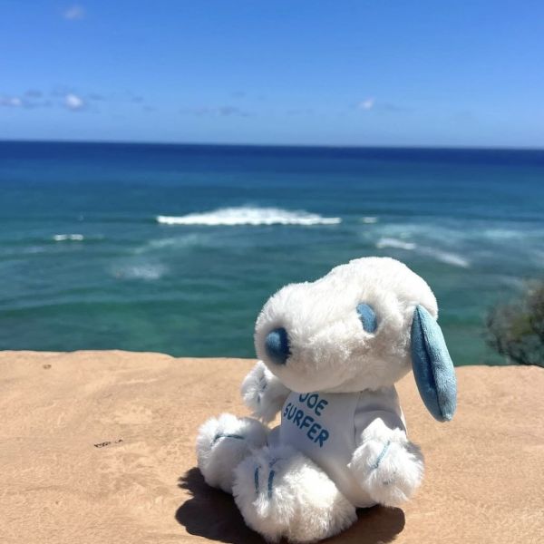 Snoopy surf shop 史努比Hawaii柔軟沙包玩偶 