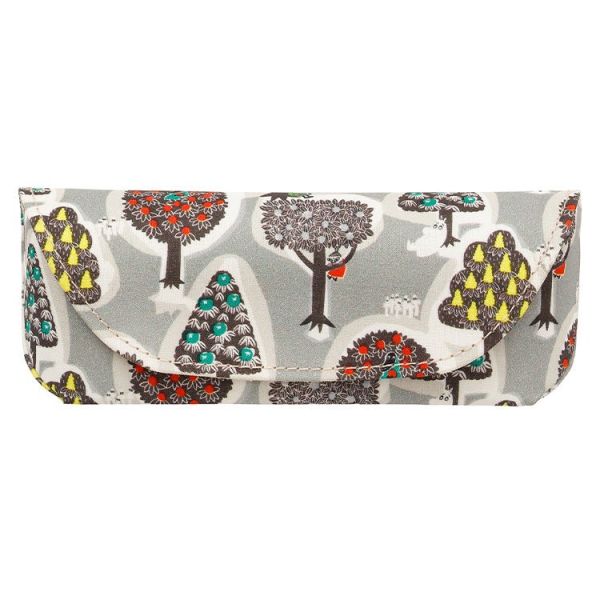 Moomin 春季花卉、圓點 時尚眼鏡盒 