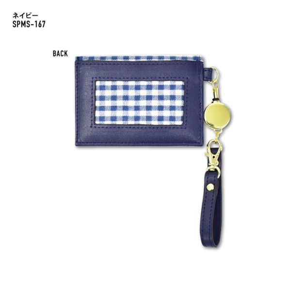 SNOOPY 歐拉夫格紋伸縮票卡夾 