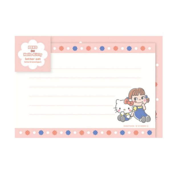 PEKO × SANRIO CHARACTERS 聯名信紙組 