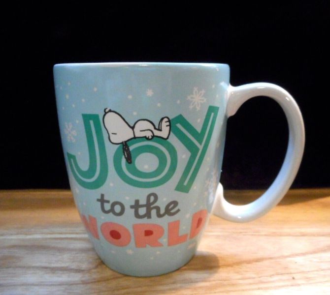 Snoopy 阪急展現定馬克杯 (聖誕款 Joy to the World Mug) 