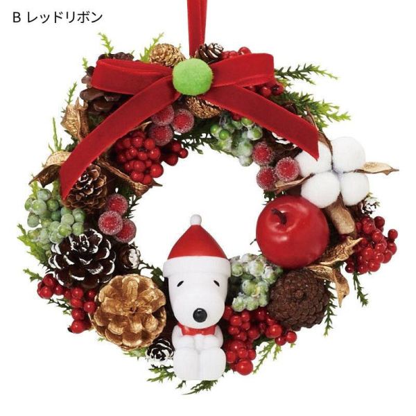 SNOOPY 聖誕小樹＆花圈擺飾組 