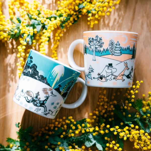 Moomin X ARABIA 戶外嬉遊彩繪馬克杯 