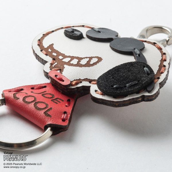 ojaga design 史努比75週年 手工限定牛皮鑰匙圈 