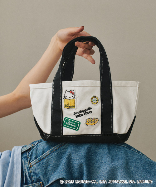 Hello Kitty × SLOBE IENA 聯名刺繡貼布托特包 