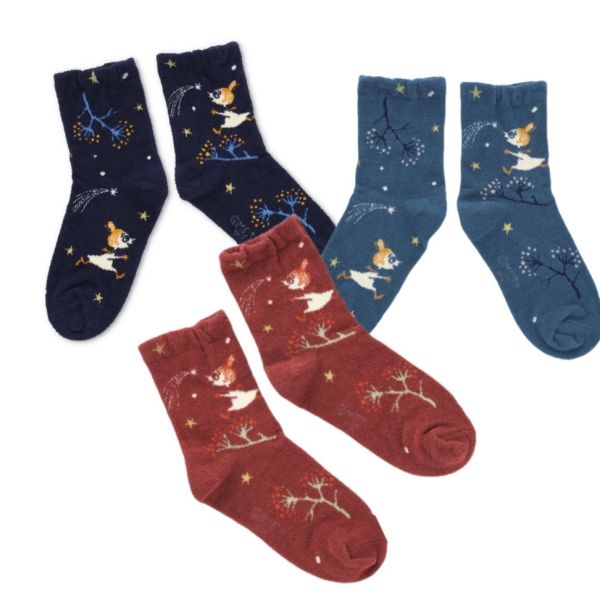 小不點星空冬季棉襪 