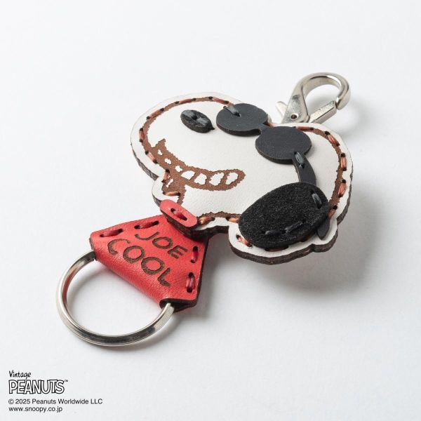 ojaga design 史努比75週年 手工限定牛皮鑰匙圈 