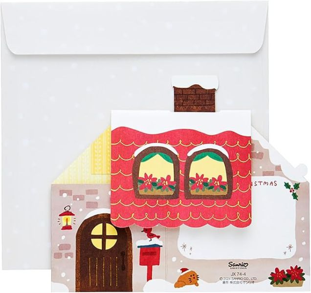 Hello Kitty 房子立體賀卡 