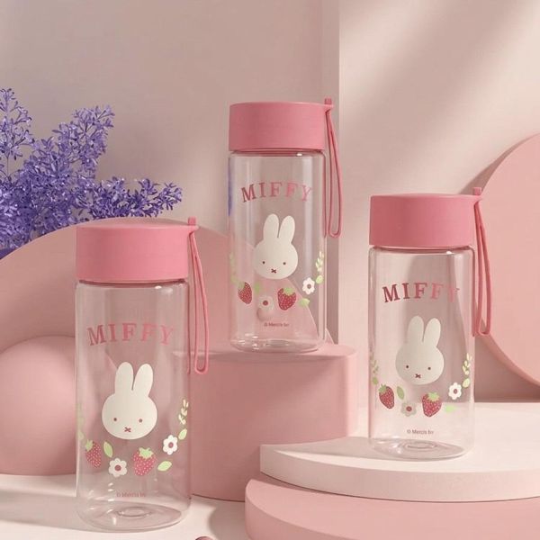 Miffy 草莓透明水瓶 300 ML 