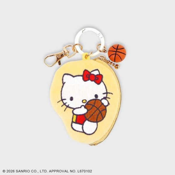 Hello Kitty 運動系列  籃球迷你收納包吊飾 